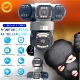 V380 PRO 3 Lens CCTV Outdoor Waterproof Night Vision PTZ Camera
