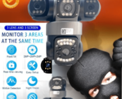 V380 PRO 3 Lens CCTV Outdoor Waterproof Night Vision PTZ Camera