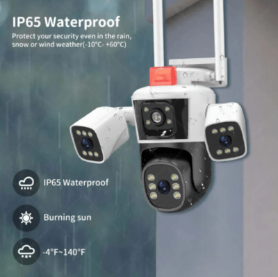 10X Zoom WiFi Outdoor Security Camera