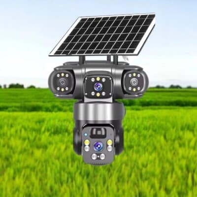 3 Lens Solar Security Camera – 4G SIM Support