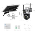 Wi-Fi Solar Security Camera – Dual Lens 8MP PTZ | 8000mAh Battery - Image 2