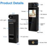 Night Vision 4K Body Camera WIFI Sports Camera With Display - Image 3